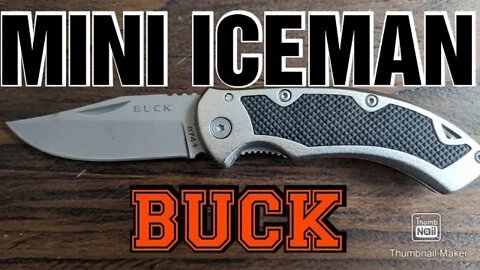 EDC,BUCK , MINI ICEMAN 874,Lightweight, Affordable, 420HC Steel , Aluminum Handle