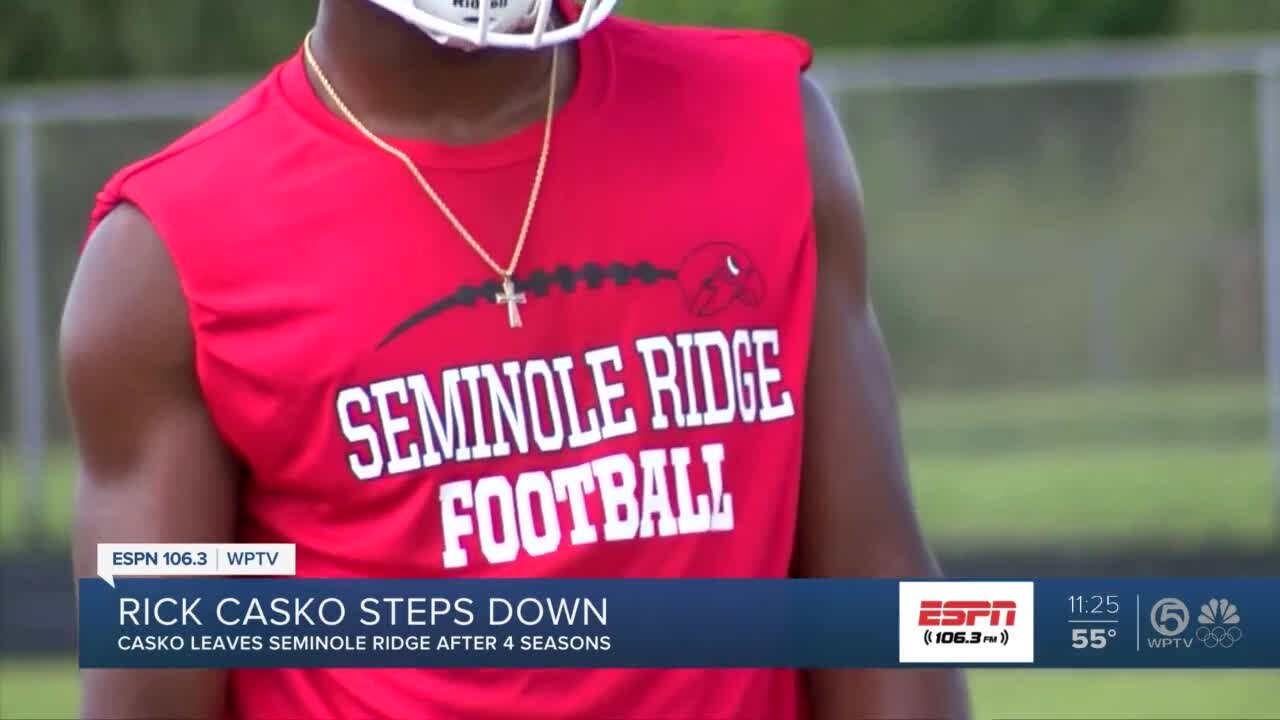 Rick Casko steps down at Seminole Ridge