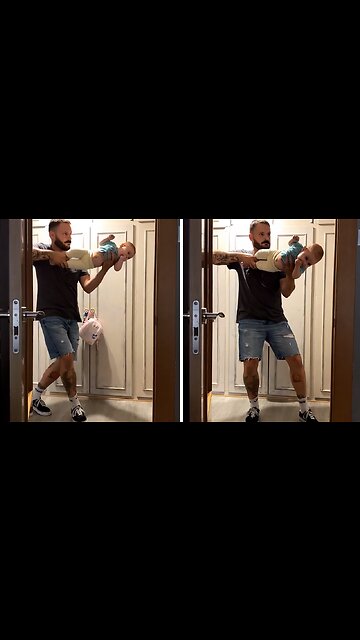 Gamer Dad Uses His Baby As A Weapon