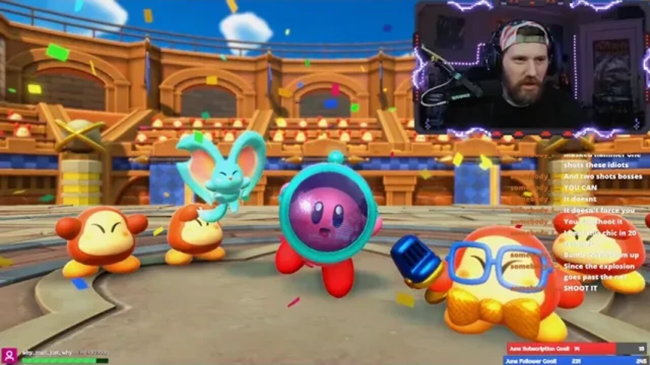 We still have some goofy world to beat and the soul of a lion to collect! - Kirby and the Forgotten