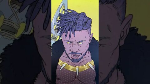 I want to Draw ✍️ Killmonger Wakanda Forever- Shorts Ideas 💡