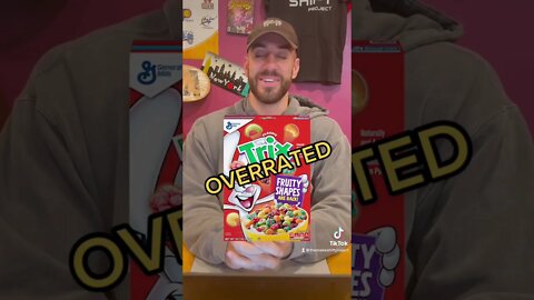 Overrated or Underrated?! Cereals! #fyp #frostedflakes #reesespuffs #cereal #foodtok #breakfast