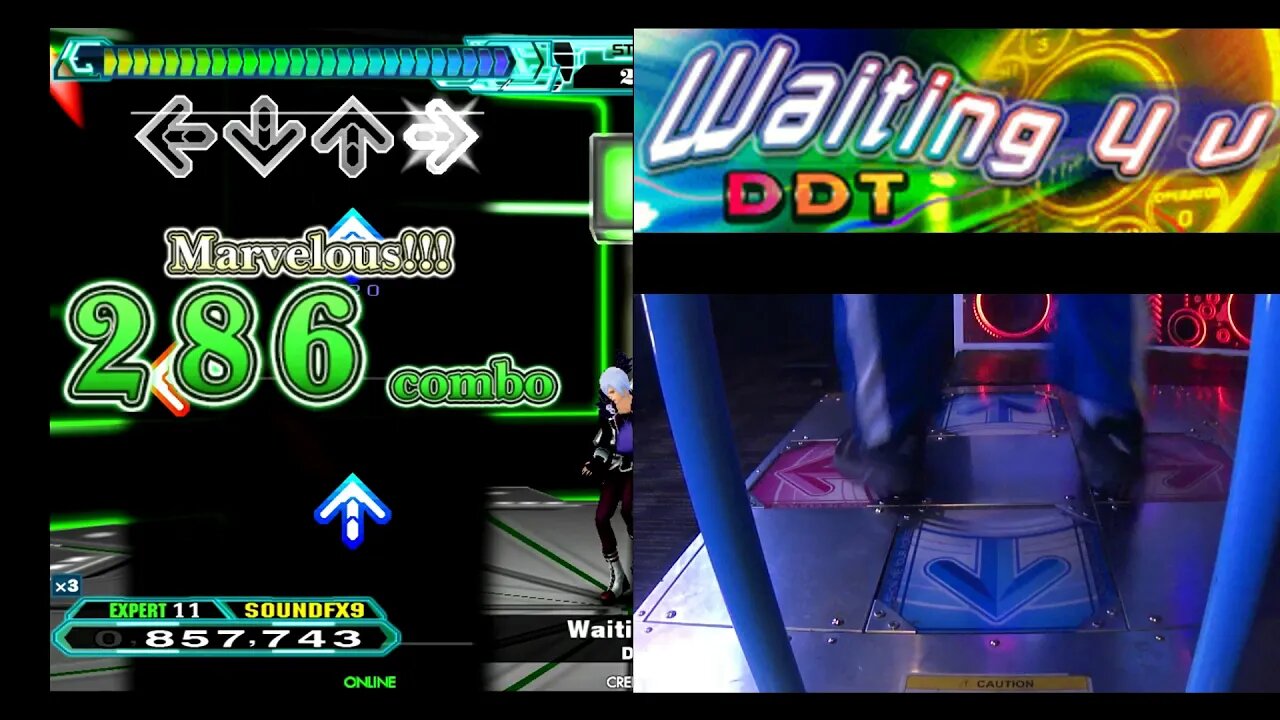 Waiting 4 U - EXPERT - AA#429 (Full Combo) on Dance Dance Revolution A20 PLUS (AC, US)