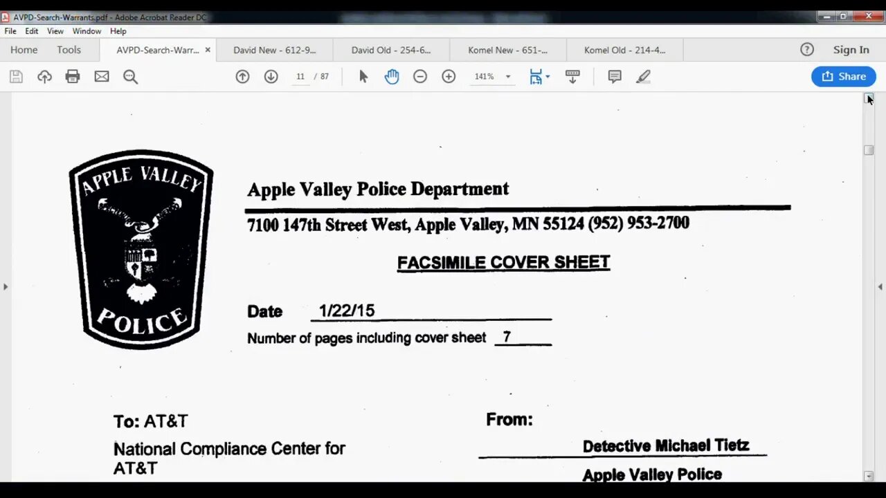 Phone Calls and Search Warrants (Gray Stage #122)