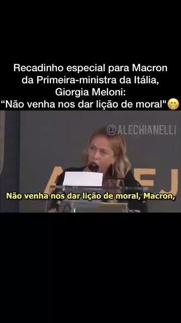 Geórgia Meloní presidente da Itália mostra quem é Emmanuel Mácron?