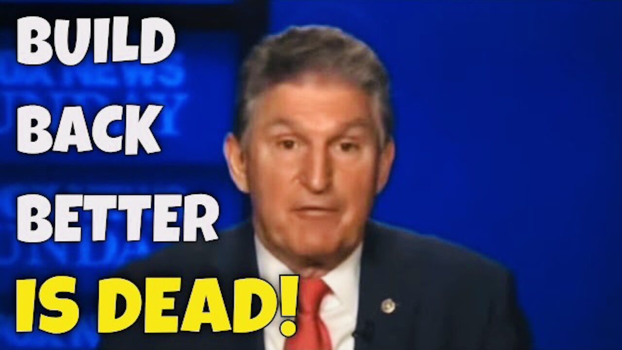 “This is a NO” - Manchin destroys BIDEN’s Build Back Better Bill! 👊 💥