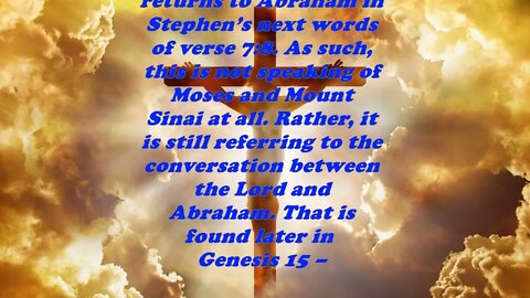 Daily Bible Verse Commentary - Acts 7:7