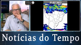 Previsão do tempo seco no Brasil central e carregado no norte e litoral do Nordeste