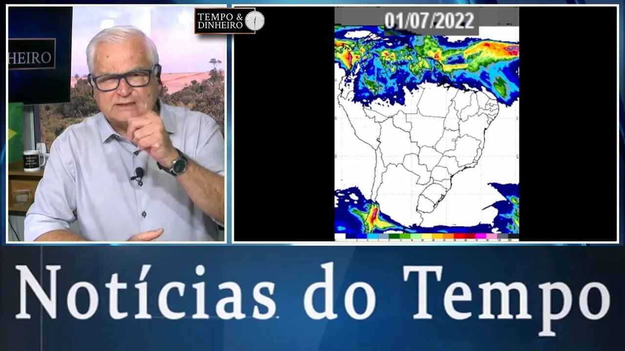 Previsão do tempo seco no Brasil central e carregado no norte e litoral do Nordeste