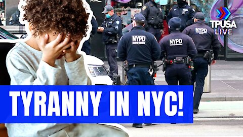 A SWARM OF NYPD COPS KICK OUT FAMILY FROM RESTAURANT FOR NOT BEING VACCINATED