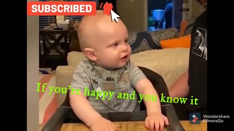 Baby is happy and he knows it "Hooray"|| #Shorts #baby #happy #hooray