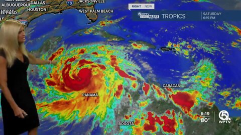 Tropical Storm Julia, Saturday 5 p.m. advisory