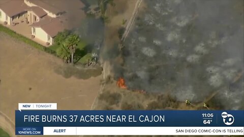 Residents grateful for Cal Fire response to vegetation fire near El Cajon