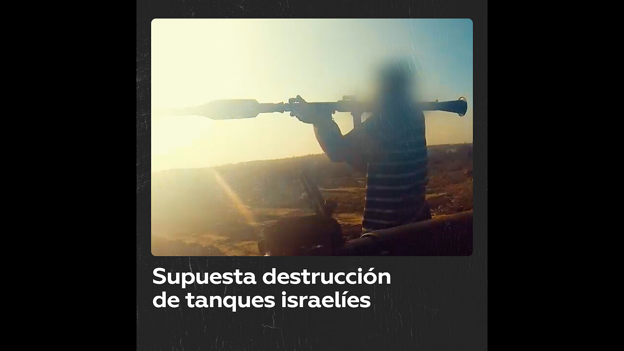 Hamás difunde imágenes de supuesta destrucción de vehículos blindados israelíes