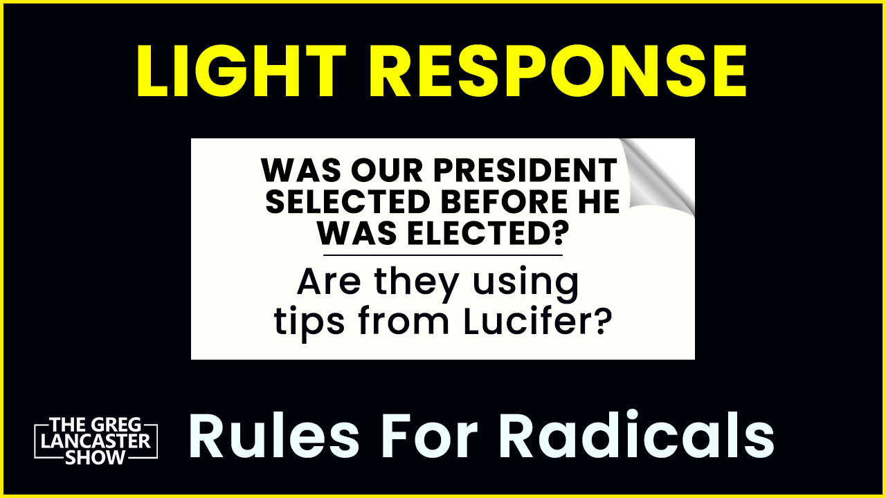 Was President Obama Selected Before He was Elected, Using Tips from Lucifer to organize?