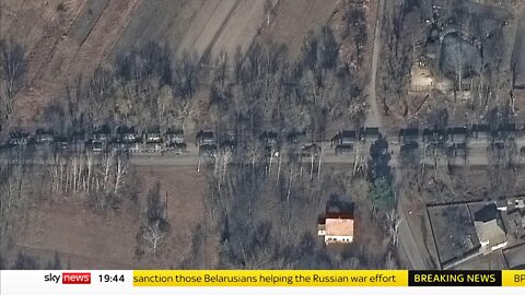 Ukraine Invasion- Massive Russian convoy seen outside Kyiv