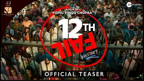 12th Fail - Official Trailer Tom voice| Vidhu Vinod Chopra | In Cinemas Worldwide 27th October, 2023