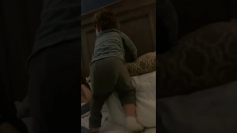 Grant Jumping on Bed