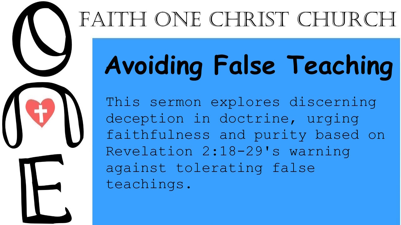 Avoiding False Teaching