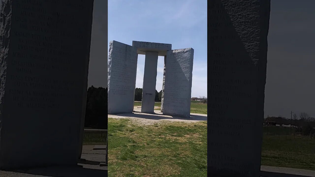 Trip to the Georgia Guidestones on its anniversary.