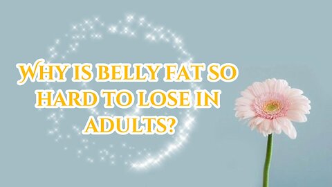 Why is belly fat so hard to lose in adults