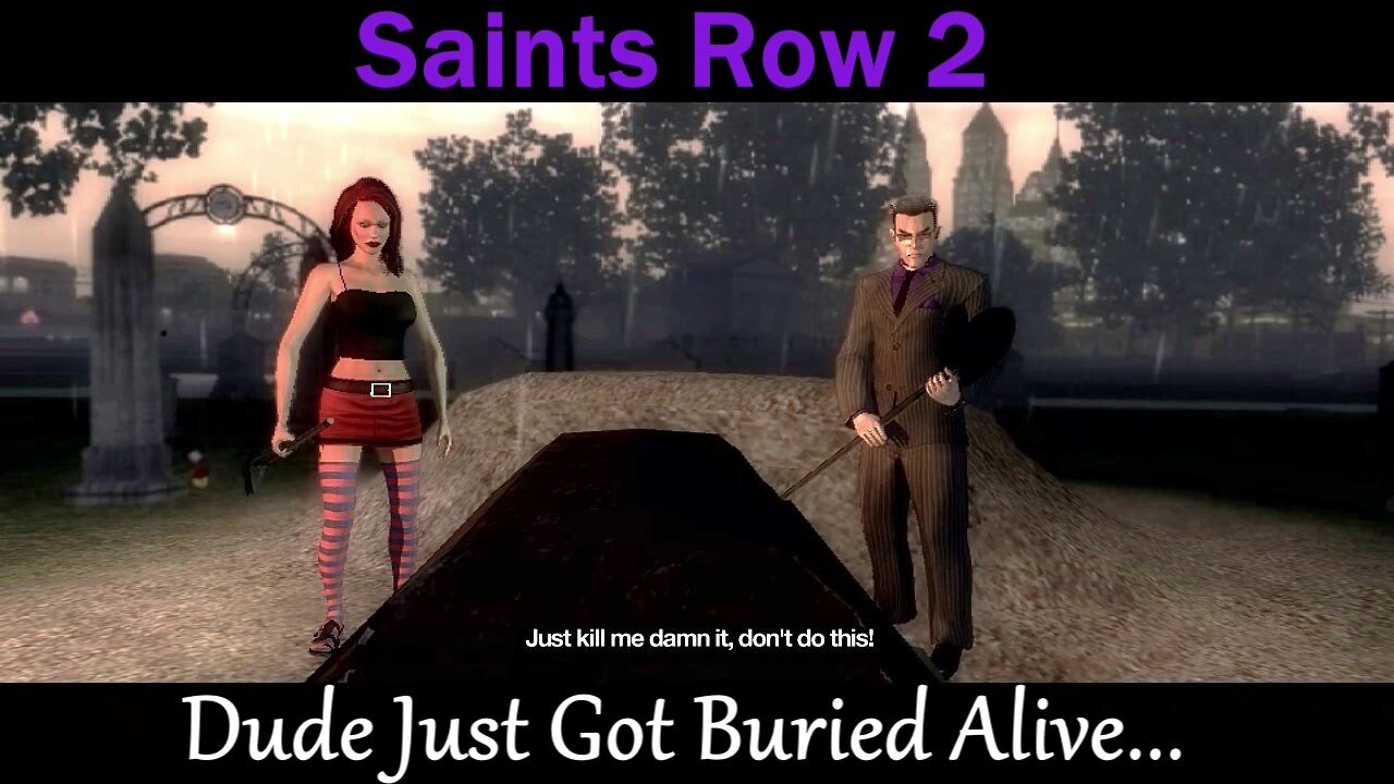 Saints Row 2- With Commentary- Ronin Missions, Gat Buries Someone Alive/Demolition Derby Activity