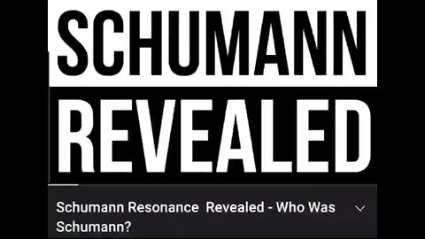 What is the Schumann resonance? and Who was Schumann? Share!!