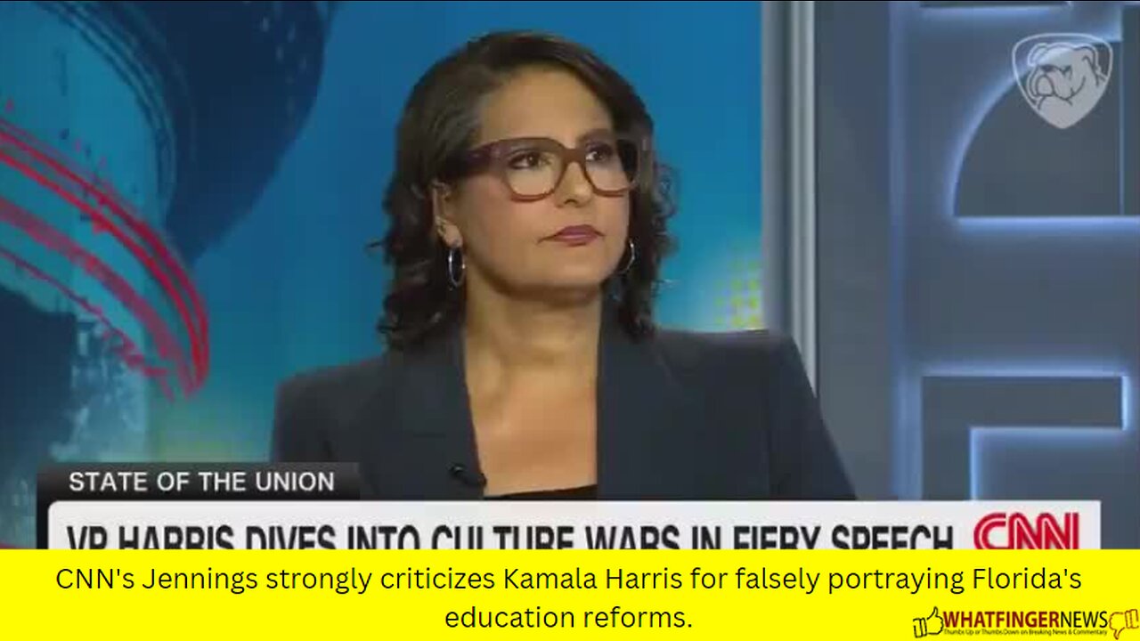 CNN's Jennings strongly criticizes Kamala Harris for falsely portraying Florida's education reforms.