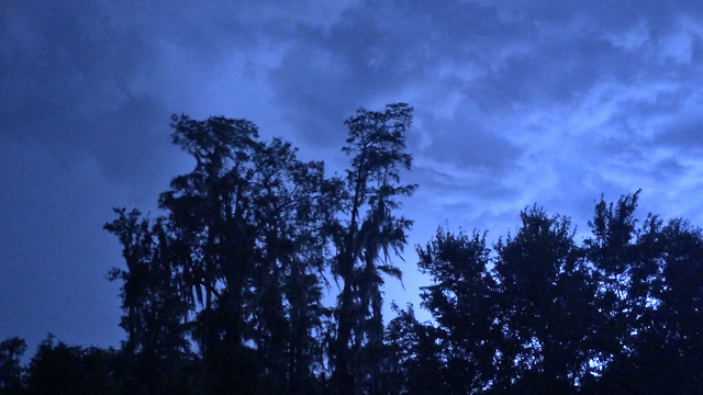 Incredible Tampa Blue Sky Sheet Lightning Storm