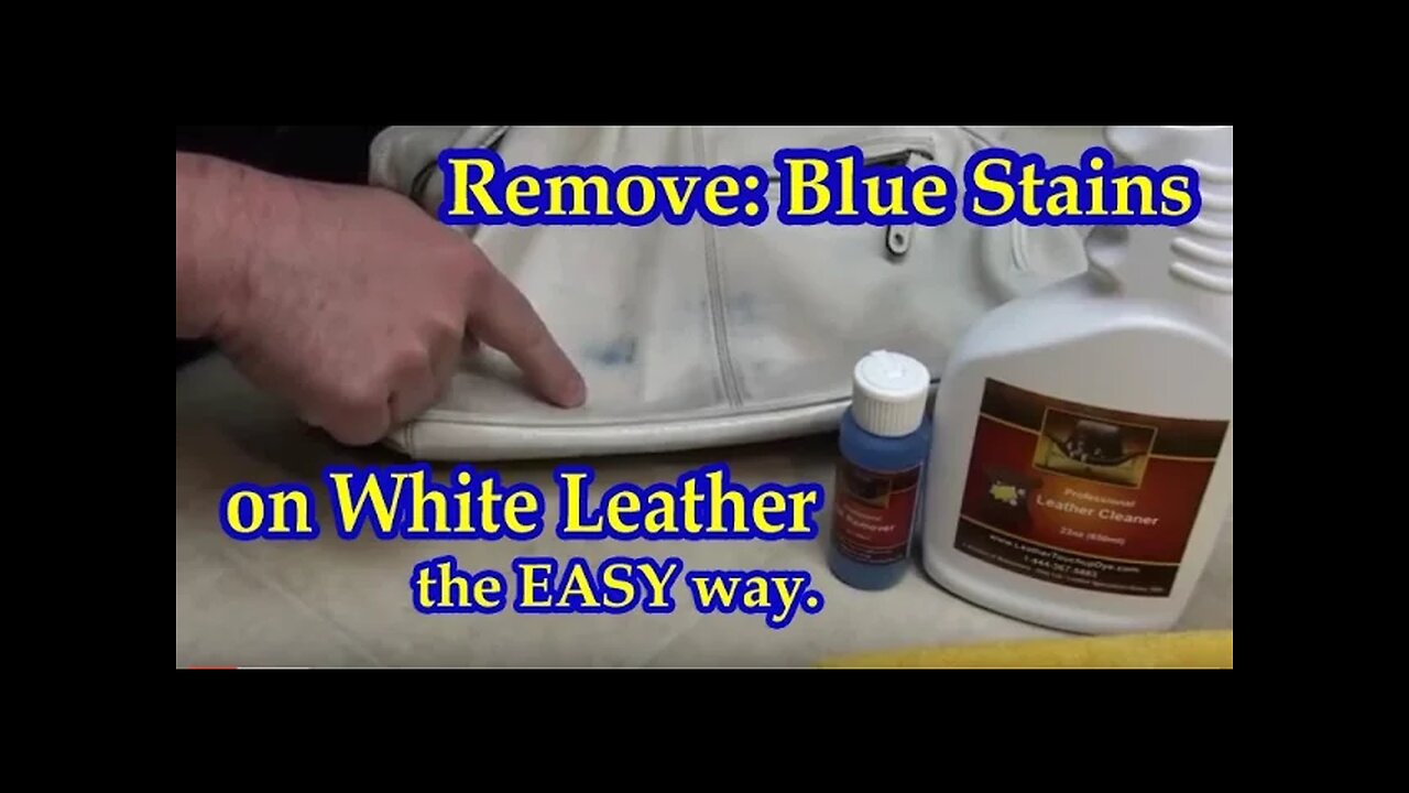 Remove Blue Stains from White Leather