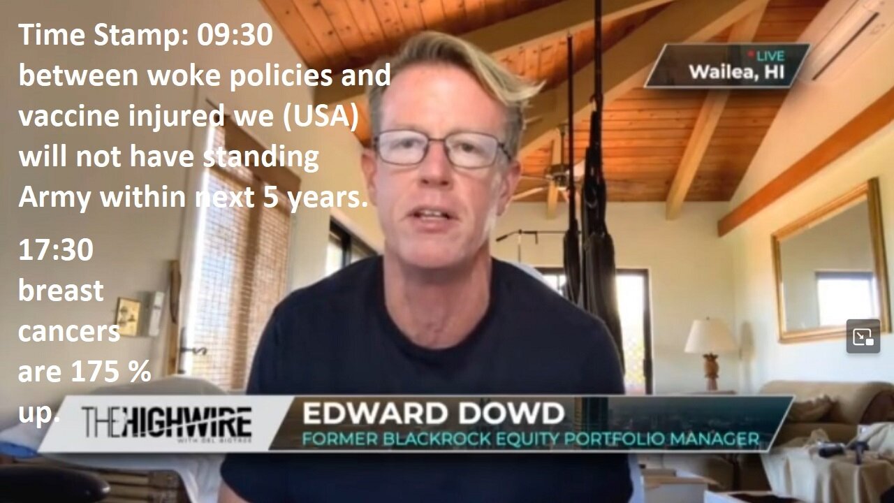 Del Bigtree w/Ed Dowd Black Rock-Vaccinated Folks Collapses, Disabilities, Deaths Skyrocket