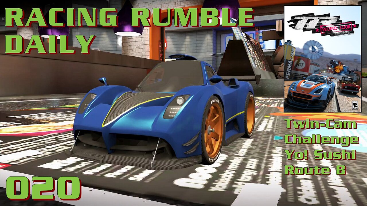 Racing Rumble Daily 020 - Table Top Racing World Tour (2017) PS4 Twin-Cam Challenge-Yo! Sushi RouteB