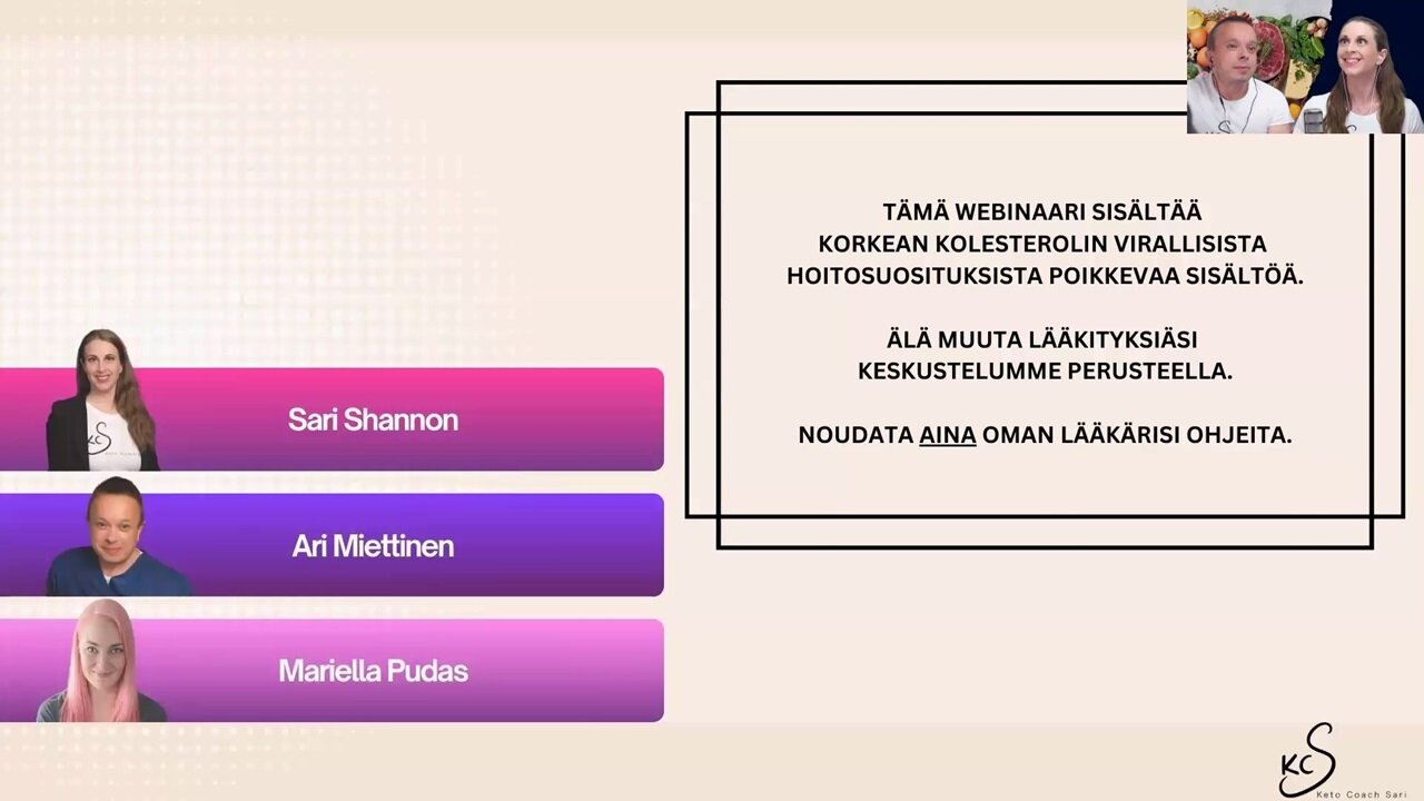 Ketoruokavalio ja kolesteroli webinaari