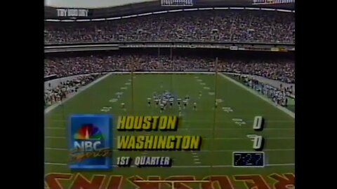 1991-11-03 Houston Oilers vs Washington Redskins