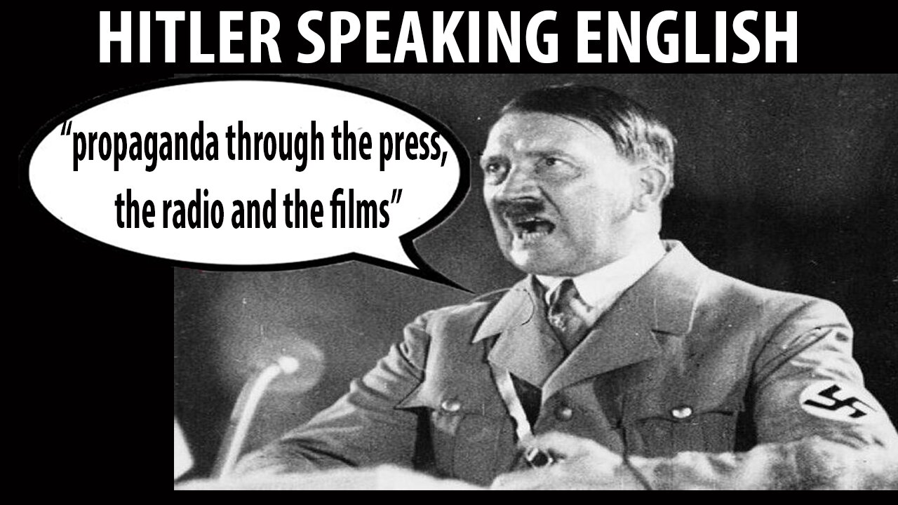 What Would Hitler Have Sounded Like in English? FULL SPEECH Jan. 30th 1939