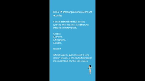 NCLEX-RN Best quiz practice questions with rationals ( CVS)