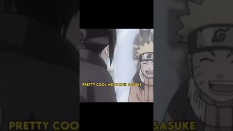 Naruto sneaks up on Sasuke