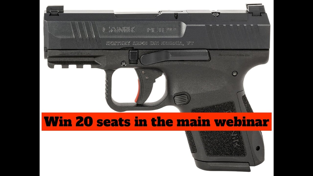 CANIK METE MC9 9MM 3.18" 15RD, BLACK MINI #1 for 20 seats in the main webinar