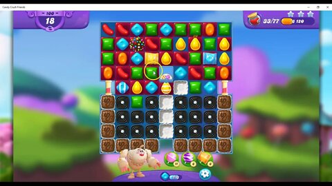 FRIENDS Level 100 Audio Talkthrough, Candy Crush Friends Saga, 32 Moves 0 Boosters