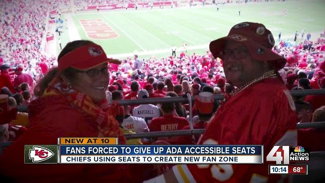 Chiefs fans angry their ADA seats replaced