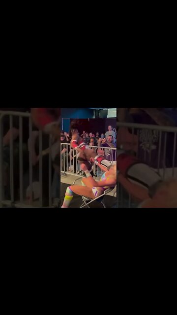 Gia Scott Kicks Ray Lyns face Off #mcwprowrestling