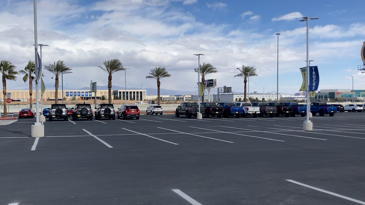 Empty Ford Dealership