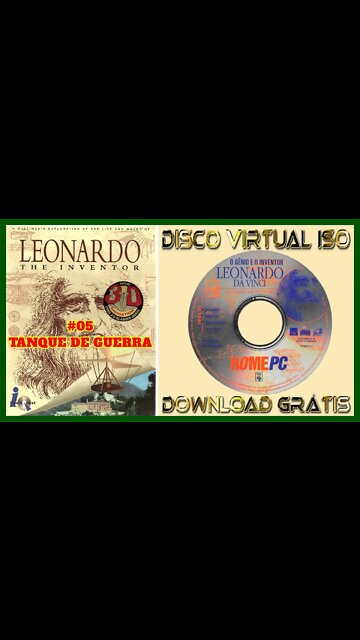 🔴#05 | O Gênio e o Inventor Leonardo da Vinci |”Tanque de Guerra”| CD-ROM 1996| #Shorts
