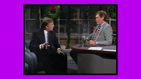 TRUMP 1987 ON LETTERMAN