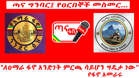 ጣና ግንባር፦ የዐርበኞች መስመር… "ለ ዐማራ ፋኖ አንድነት ምርጫ ሳይሆን ግዴታ ነው" የፋኖ አመራሩ