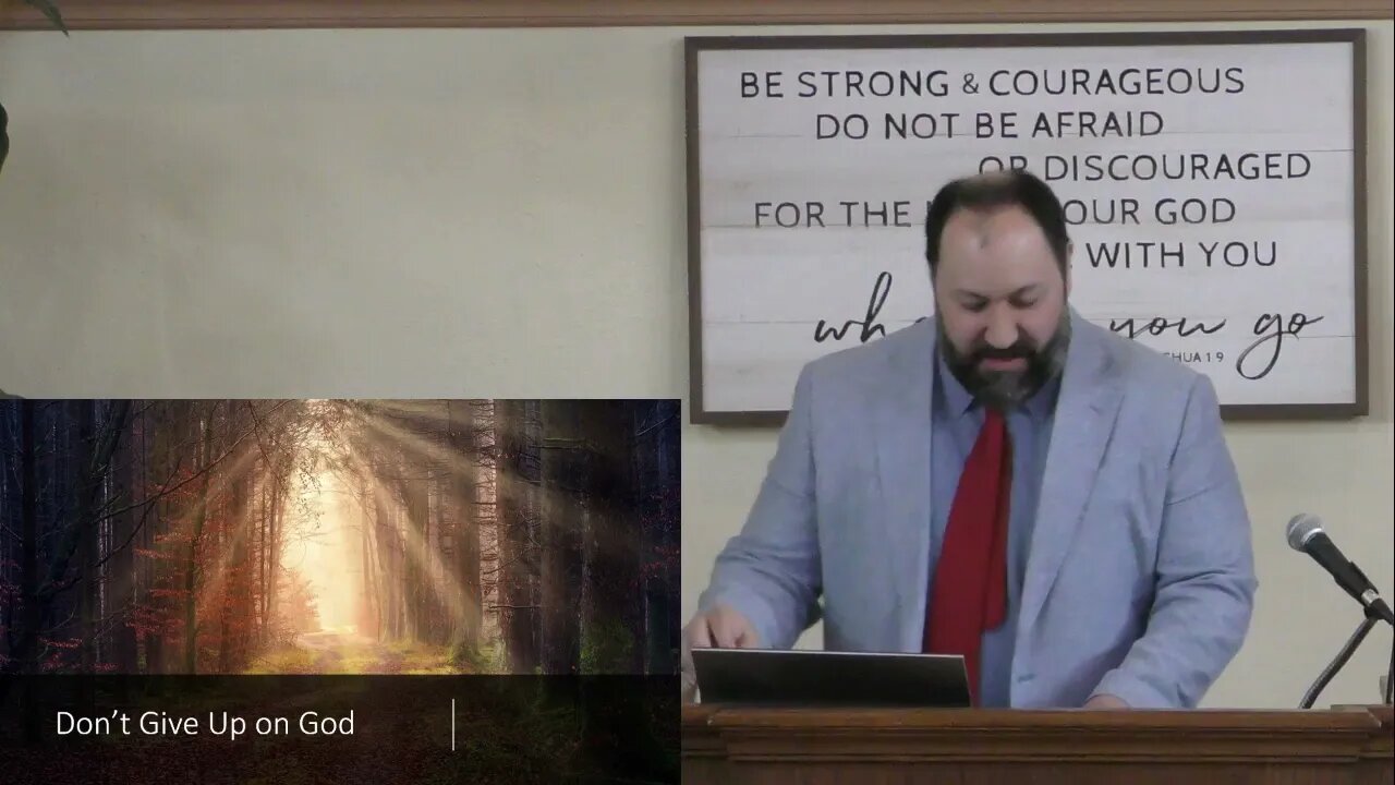 Don't Give up on God