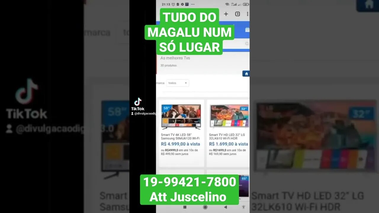 TUDO DO MAGALU NUM CLIQUE