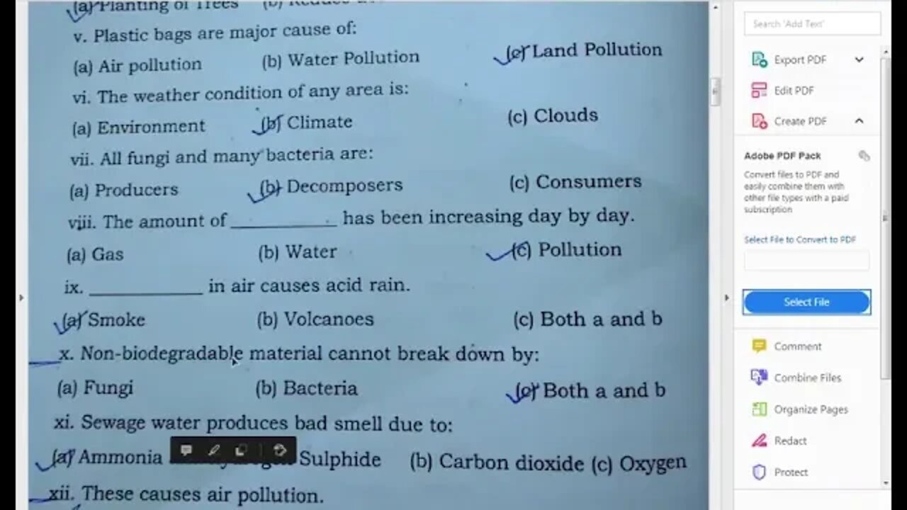 Class 5th Science Environmental Pollution Part 2