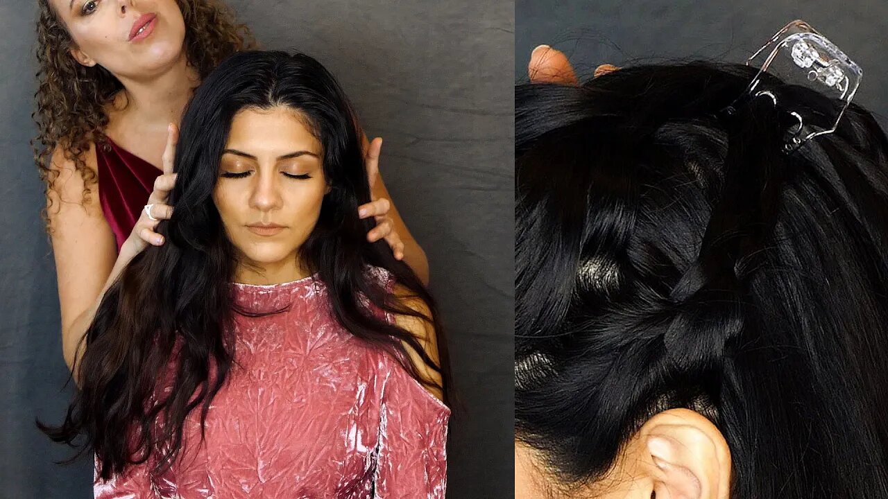 ASMR 💕 Gorgeous Hair Braiding, Ultra Relaxing Hair Brushing & Scalp Massage 😴