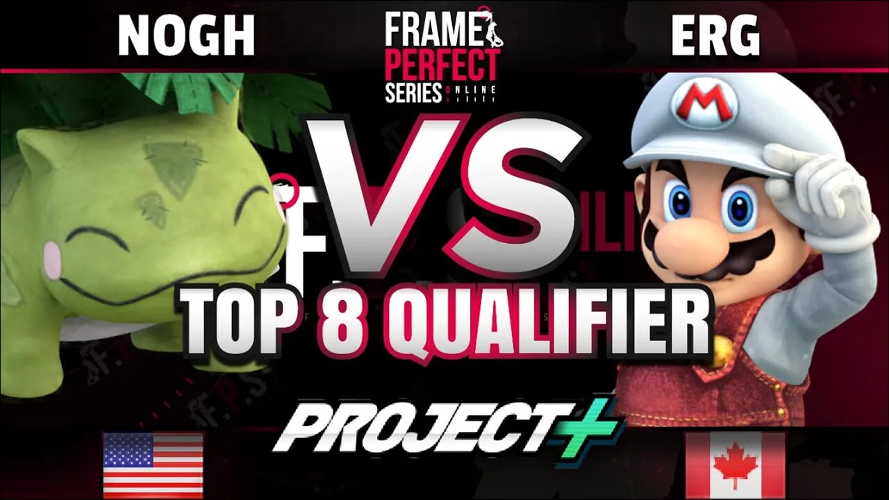 FPS6 Online - Nogh (Ivysaur) vs. Erg (Mario) - Project+ Top 8 Qualifier